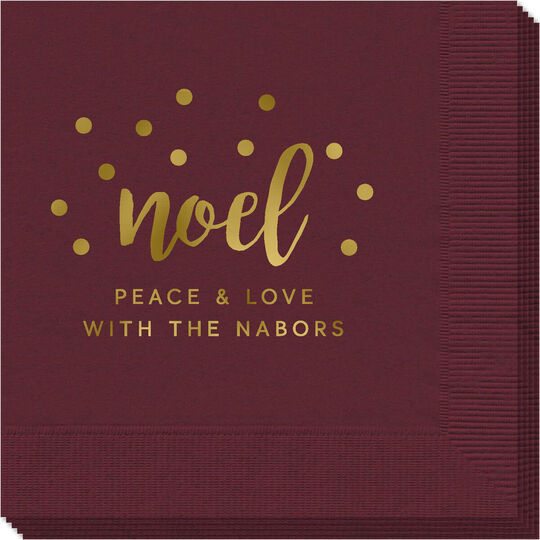 Confetti Dots Noel Napkins